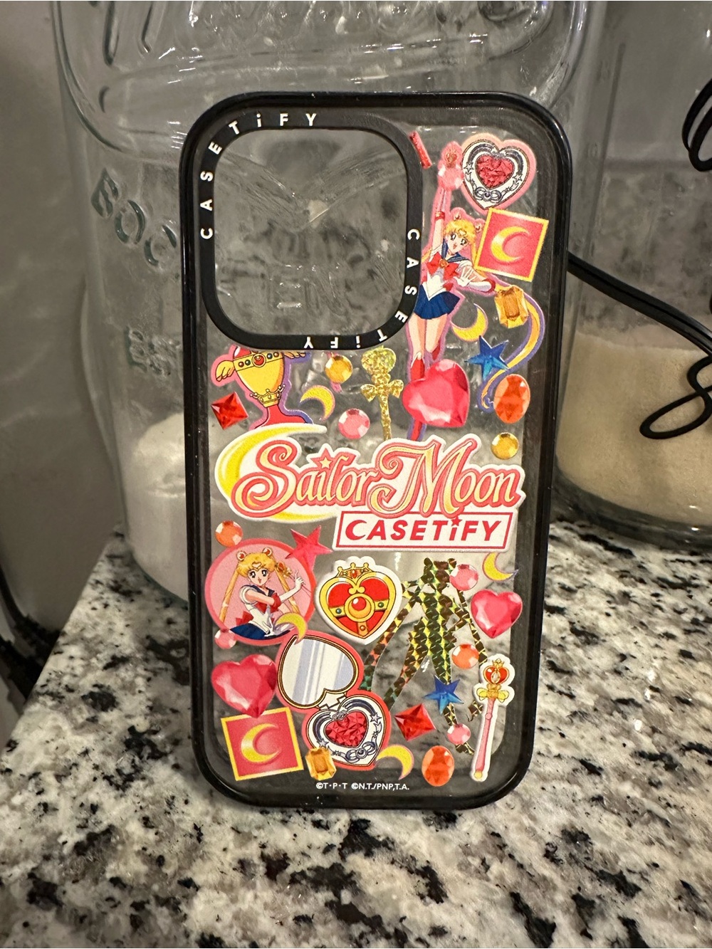 Casetify Sailor Moon Decorative Pink & Gold iPhone 14 Pro